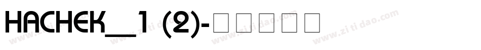 HACHEK__1 (2)字体转换
